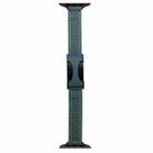 For Apple Watch 46mm / 49mm / 45mm / 44mm 14mm Magnetic Buckle Litchi Leather Watch Band(Deep Green) - 1