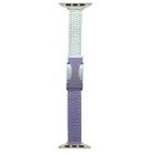 For Apple Watch 46mm / 49mm / 45mm / 44mm 14mm Magnetic Buckle Litchi Leather Watch Band(Purple Beige) - 1