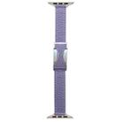 For Apple Watch 46mm / 49mm / 45mm / 44mm 14mm Magnetic Buckle Litchi Leather Watch Band(Purple) - 1