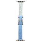 For Apple Watch 42mm / 41mm / 40mm / 38mm 14mm Magnetic Buckle Litchi Leather Watch Band(Blue Beige) - 1