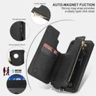For Samsung Galaxy S24+ 5G Double Flap Zipper RFID Leather Phone Case with Short Lanyard(Black) - 3
