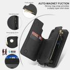 For Samsung Galaxy S24 5G Double Flap Zipper RFID Leather Phone Case with Short Lanyard(Black) - 3