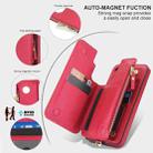 For Samsung Galaxy S24 5G Double Flap Zipper RFID Leather Phone Case with Short Lanyard(Red) - 3