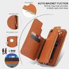 For Samsung Galaxy S24 5G Double Flap Zipper RFID Leather Phone Case with Short Lanyard(Brown) - 3