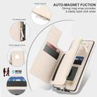 For Samsung Galaxy S20 FE Double Flap Zipper RFID Leather Phone Case with Short Lanyard(White) - 3