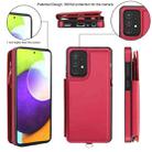For Samsung Galaxy S20+ Double Flap Zipper RFID Leather Phone Case with Short Lanyard(Red) - 2