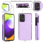For Samsung Galaxy S20 Double Flap Zipper RFID Leather Phone Case with Short Lanyard(Light Purple) - 2