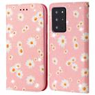 For Samsung Galaxy Note20 Ultra Glittering Daisy Magnetic Horizontal Flip Leather Case with Holder & Card Slots & Photo Frame(Pink) - 1