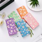 For iPhone 12 Pro Max Glittering Daisy Magnetic Horizontal Flip Leather Case with Holder & Card Slots & Photo Frame(Green) - 3