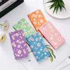 For iPhone 12 Pro Max Glittering Daisy Magnetic Horizontal Flip Leather Case with Holder & Card Slots & Photo Frame(Blue) - 3