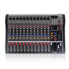 XTUGA CT120X 12-Channels Audio Mixer DJ Mixing Console with 48V Power Supply(EU Plug) - 1