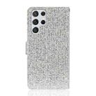 For Samsung Galaxy S25 Ultra 5G Glitter Powder Filp Leather Phone Case(Silver) - 3