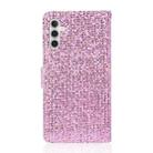 For Samsung Galaxy S25+ 5G Glitter Powder Filp Leather Phone Case(Pink) - 3