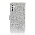 For Samsung Galaxy S24 FE 5G Glitter Powder Filp Leather Phone Case(Silver) - 3