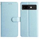 For Google Pixel 9a Silk Texture Horizontal Flip Leather Phone Case(Light Blue) - 1