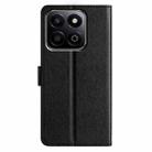 For Honor X7C 4G / 200 Smart Silk Texture Horizontal Flip Leather Phone Case(Black) - 3