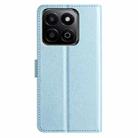 For Honor X7C 4G / 200 Smart Silk Texture Horizontal Flip Leather Phone Case(Light Blue) - 3