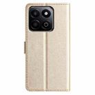 For Honor X7C 4G / 200 Smart Silk Texture Horizontal Flip Leather Phone Case(Gold) - 3