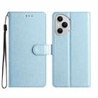 For Honor 400 Pro Global Silk Texture Horizontal Flip Leather Phone Case(Light Blue) - 1