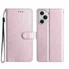 For Honor 400 Pro Global Silk Texture Horizontal Flip Leather Phone Case(Rose Pink) - 1