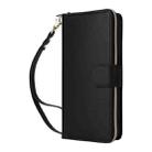 For iPhone 13 Pro Nine-card Slots Zipper Wallet Bag Leather Phone Case(Black) - 2