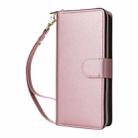 For iPhone 13 Pro Nine-card Slots Zipper Wallet Bag Leather Phone Case(Rose Gold) - 2