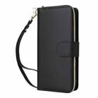 For iPhone 16 Nine-card Slots Zipper Wallet Bag Leather Phone Case(Black) - 2