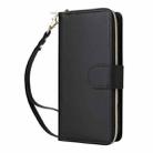 For iPhone 16 Plus Nine-card Slots Zipper Wallet Bag Leather Phone Case(Black) - 2