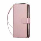 For iPhone 17 Pro Max Nine-card Slots Zipper Wallet Bag Leather Phone Case(Rose Gold) - 2