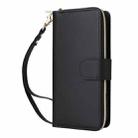 For iPhone 17 Nine-card Slots Zipper Wallet Bag Leather Phone Case(Black) - 2
