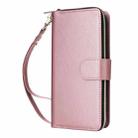 For iPhone 17 Nine-card Slots Zipper Wallet Bag Leather Phone Case(Rose Gold) - 2