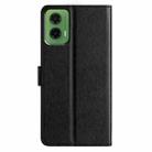 For Motorola Moto G35 Silk Texture Horizontal Flip Leather Phone Case(Black) - 3