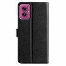 For Motorola Moto G55 Silk Texture Horizontal Flip Leather Phone Case(Black) - 3