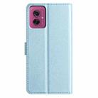 For Motorola Moto G55 Silk Texture Horizontal Flip Leather Phone Case(Light Blue) - 3
