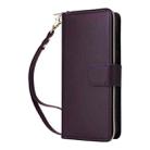 For Samsung Galaxy S23 5G Nine-card Slots Zipper Wallet Bag Leather Phone Case(Dark Purple) - 2