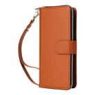 For Samsung Galaxy S23 5G Nine-card Slots Zipper Wallet Bag Leather Phone Case(Brown) - 2