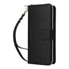 For Samsung Galaxy S23 5G Nine-card Slots Zipper Wallet Bag Leather Phone Case(Black) - 2