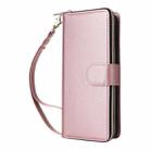 For Samsung Galaxy S23 5G Nine-card Slots Zipper Wallet Bag Leather Phone Case(Rose Gold) - 2