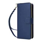 For Samsung Galaxy S23 FE 5G Nine-card Slots Zipper Wallet Bag Leather Phone Case(Blue) - 2