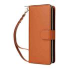 For Samsung Galaxy S23 FE 5G Nine-card Slots Zipper Wallet Bag Leather Phone Case(Brown) - 2