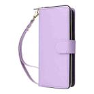 For Samsung Galaxy S23+ 5G Nine-card Slots Zipper Wallet Bag Leather Phone Case(Purple) - 2