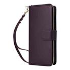 For Samsung Galaxy S23+ 5G Nine-card Slots Zipper Wallet Bag Leather Phone Case(Dark Purple) - 2