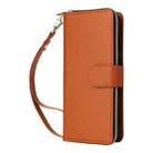 For Samsung Galaxy S23+ 5G Nine-card Slots Zipper Wallet Bag Leather Phone Case(Brown) - 2