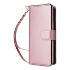 For Samsung Galaxy S23+ 5G Nine-card Slots Zipper Wallet Bag Leather Phone Case(Rose Gold) - 2