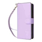 For Samsung Galaxy S23 Ultra 5G Nine-card Slots Zipper Wallet Bag Leather Phone Case(Purple) - 2