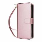 For Samsung Galaxy S24 FE 5G Nine-card Slots Zipper Wallet Bag Leather Phone Case(Rose Gold) - 2