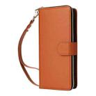 For Samsung Galaxy S24 Ultra 5G Nine-card Slots Zipper Wallet Bag Leather Phone Case(Brown) - 2