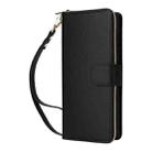 For Samsung Galaxy S24 Ultra 5G Nine-card Slots Zipper Wallet Bag Leather Phone Case(Black) - 2