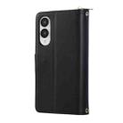 For Samsung Galaxy S25 Edge 5G Nine-card Slots Zipper Wallet Bag Leather Phone Case(Black) - 3