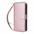 For Samsung Galaxy S25 FE 5G Nine-card Slots Zipper Wallet Bag Leather Phone Case(Rose Gold) - 2